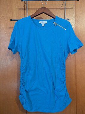 Michael Kors L Blue Short Sleeve Shirt